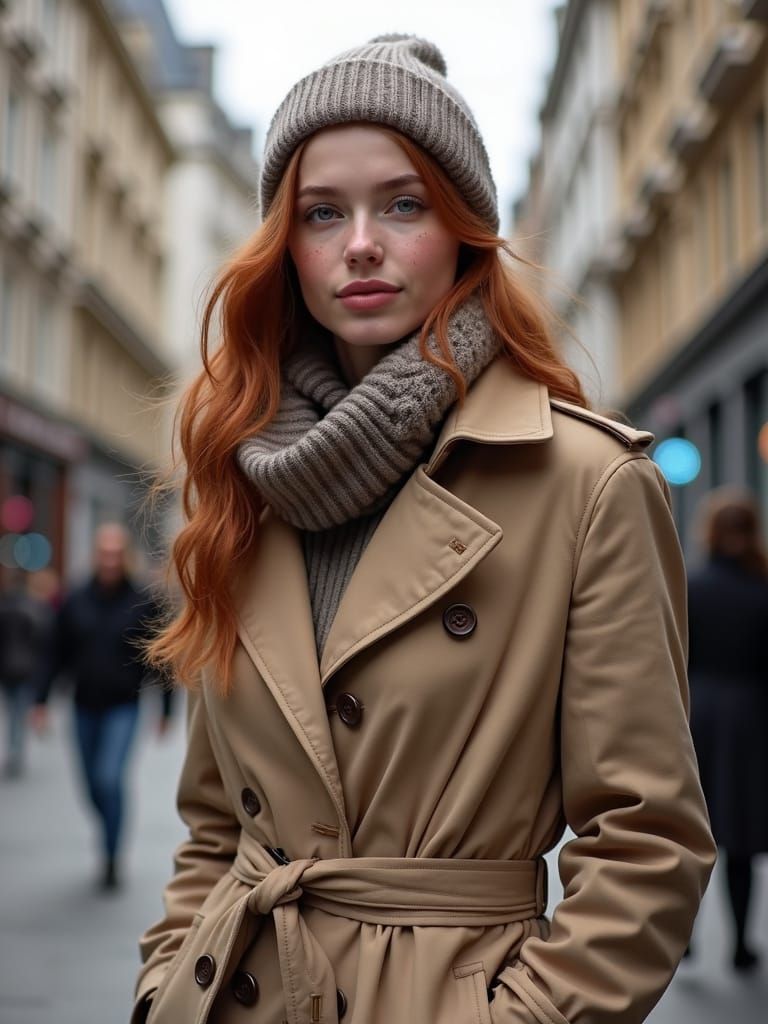 Elegant British Woman in London