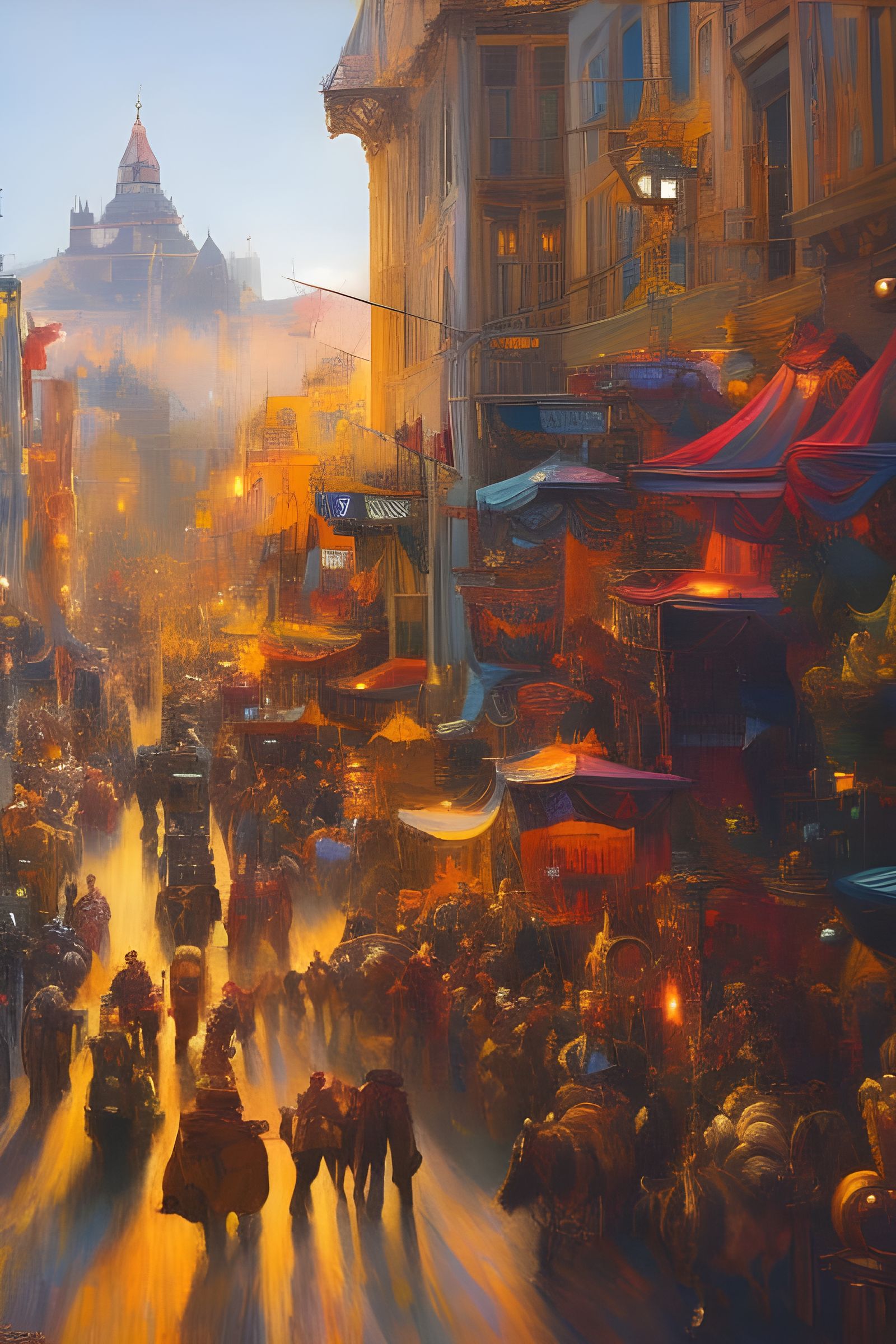 Dreamy Abstract Art with Magical Particles and Light