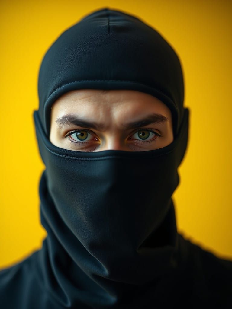 Intense Young Man with Piercing Eyes