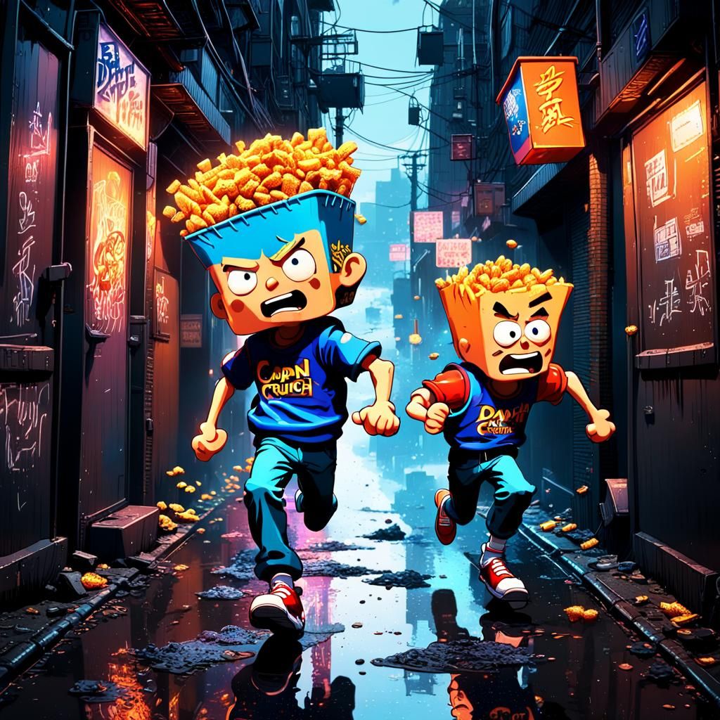 Cap'n Crunch Anime Chase Scene in 3D
