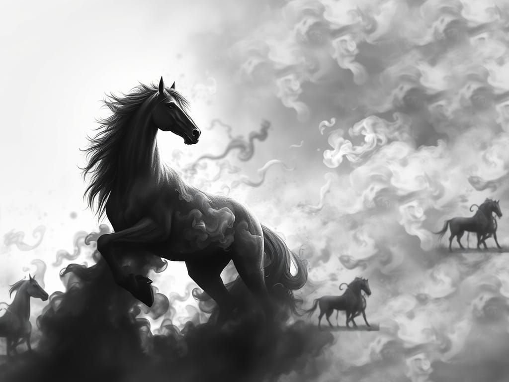 Dark Lord's Shadow Steed Emerges from the Void