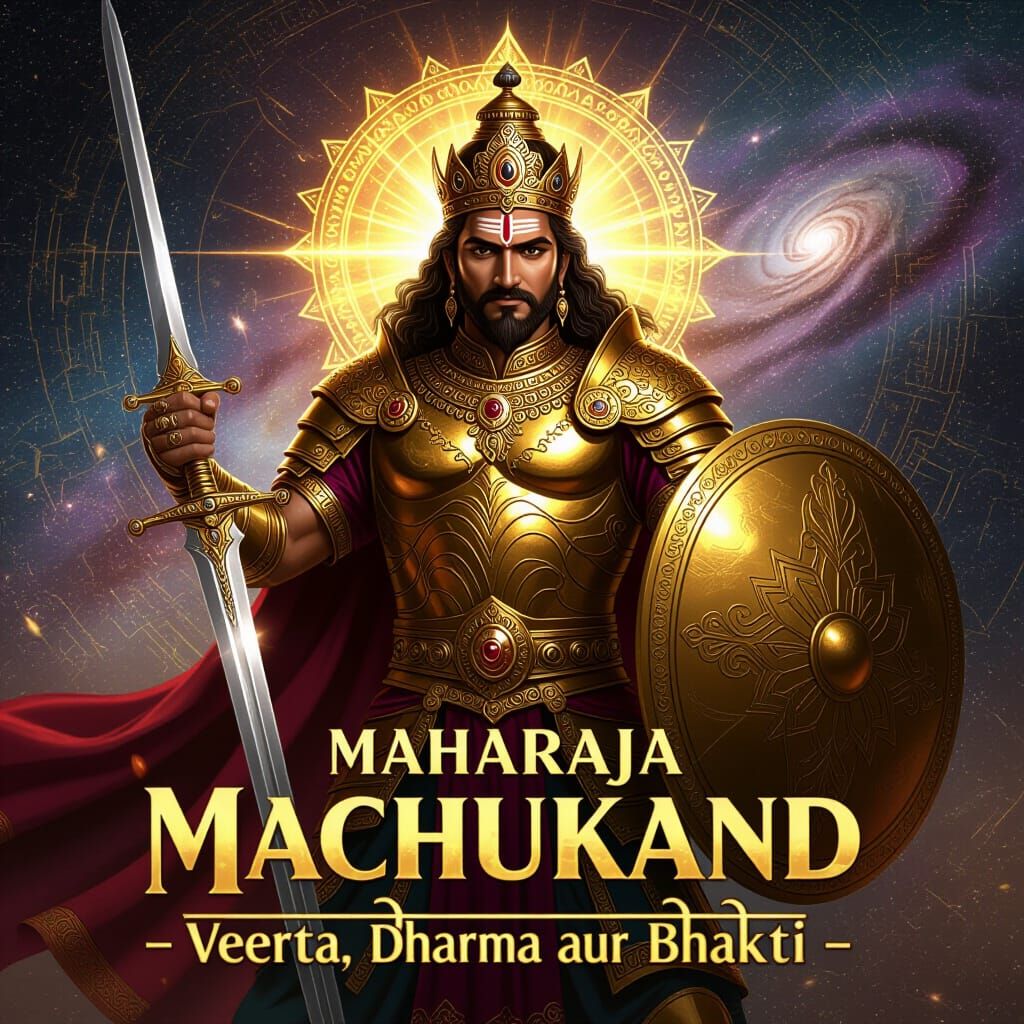 King in Golden Armor with Divine Aura