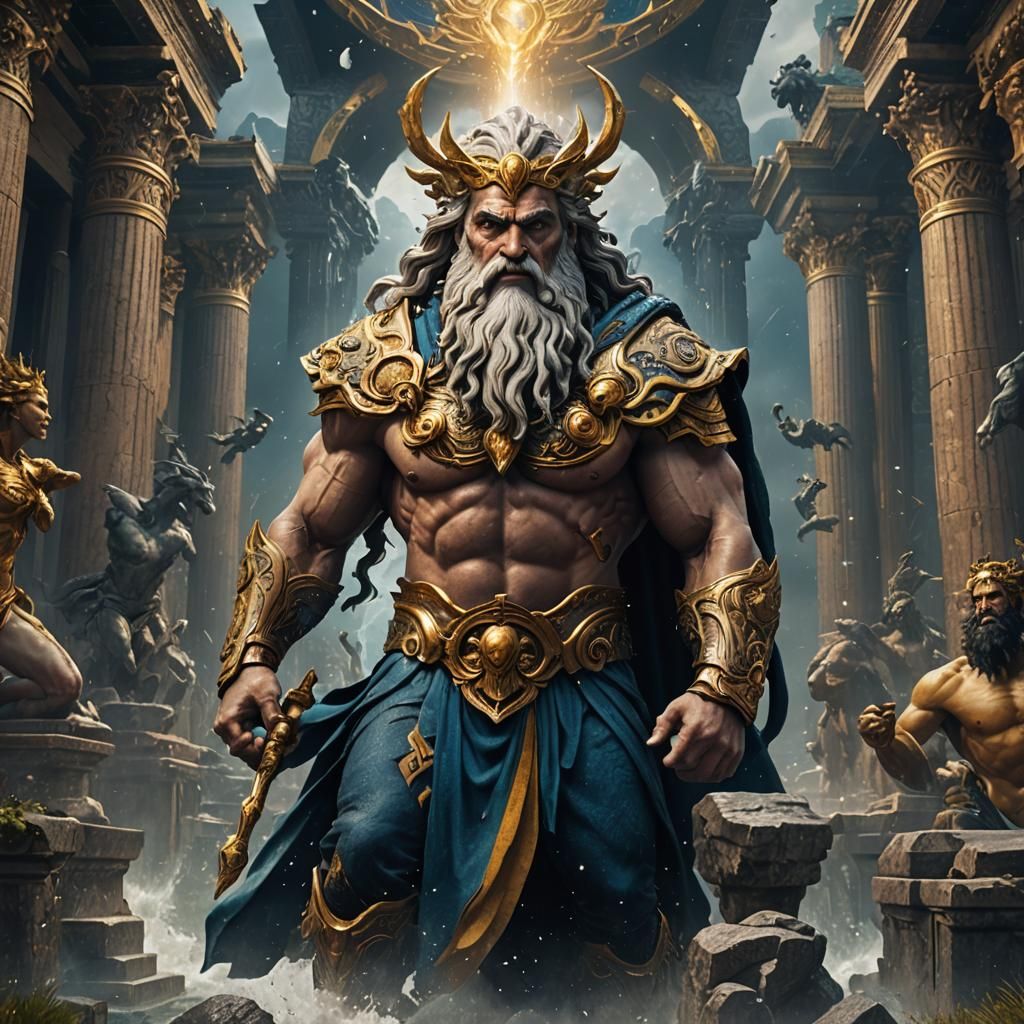 Zeus: Detailed Matte Painting in Unreal Engine 5