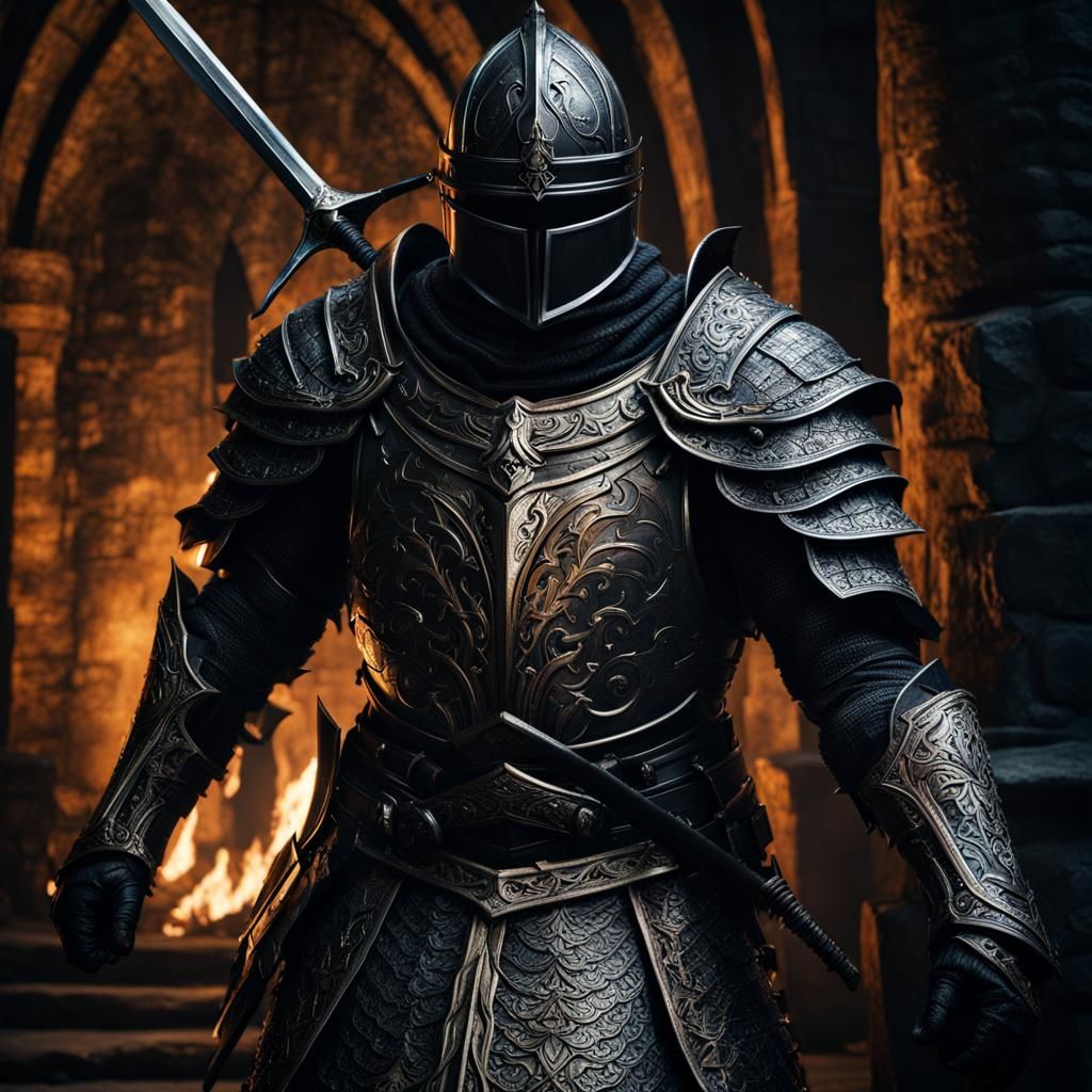 Dark Souls Knight in Battle Armor