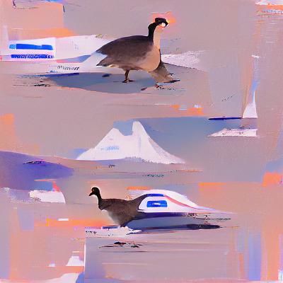 AI Generated Image of a Goose