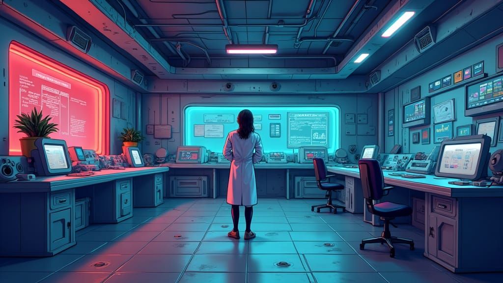 Anime-Style Futuristic Lab Escape Room in Minecraft