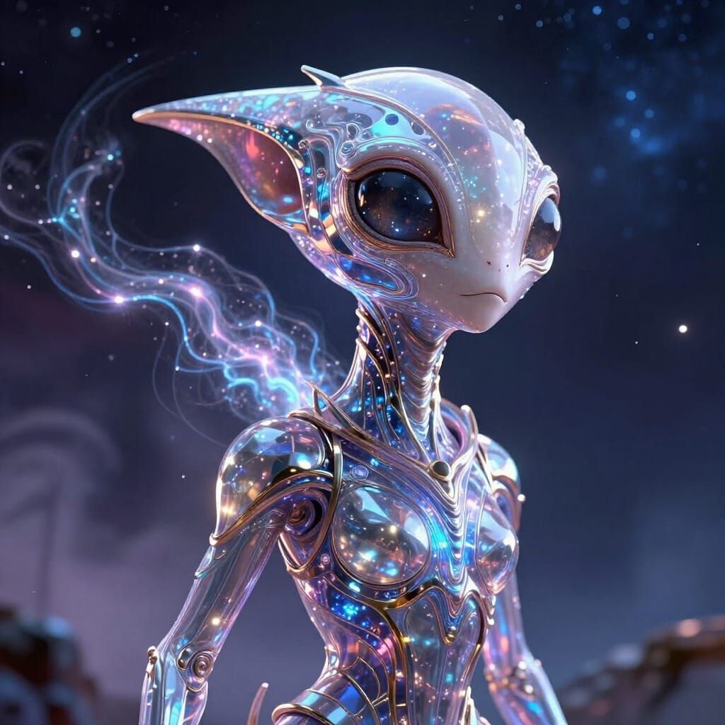 Hyperrealistic NFT Creature with Gamma Waves