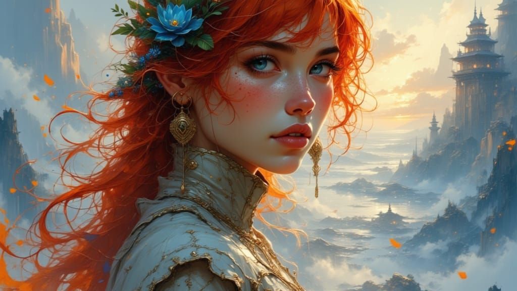 Seaside Portrait Concept Art, Dynamic Lighting