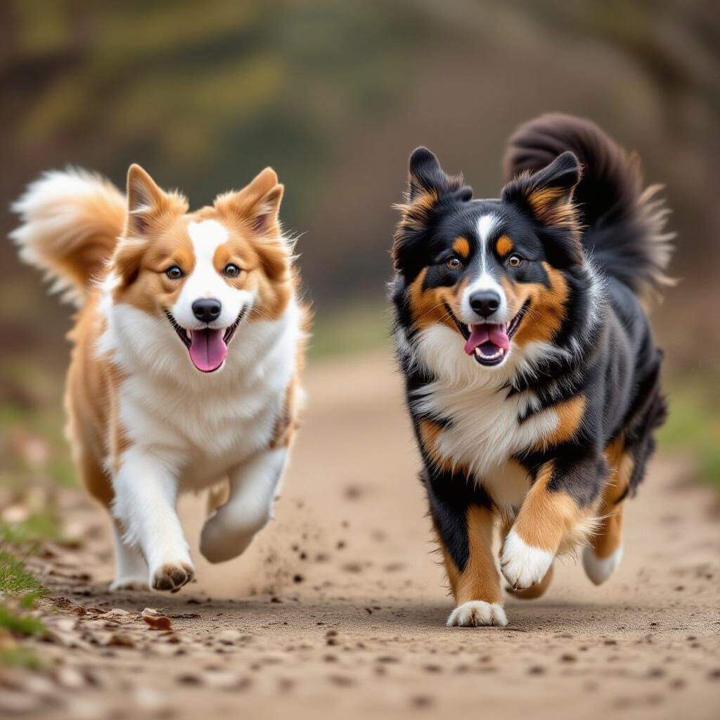 Dogs and Cats in Animated Pursuit