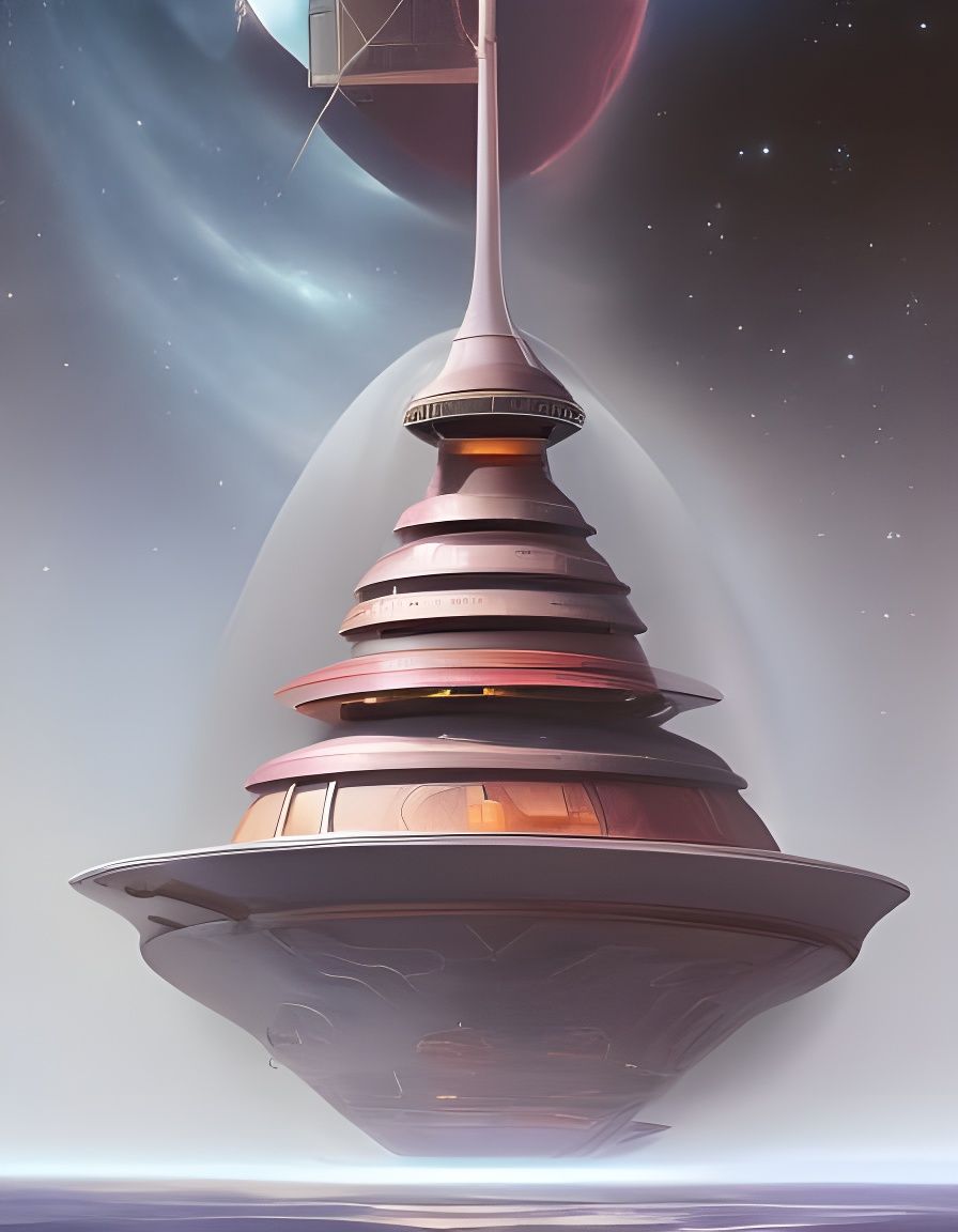 Futuristic Mothership Concept Art in Sharp Focus