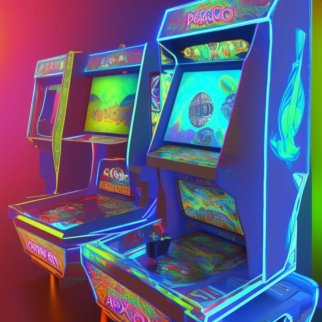 Astral Arcade Machine by Pablo Amaringo