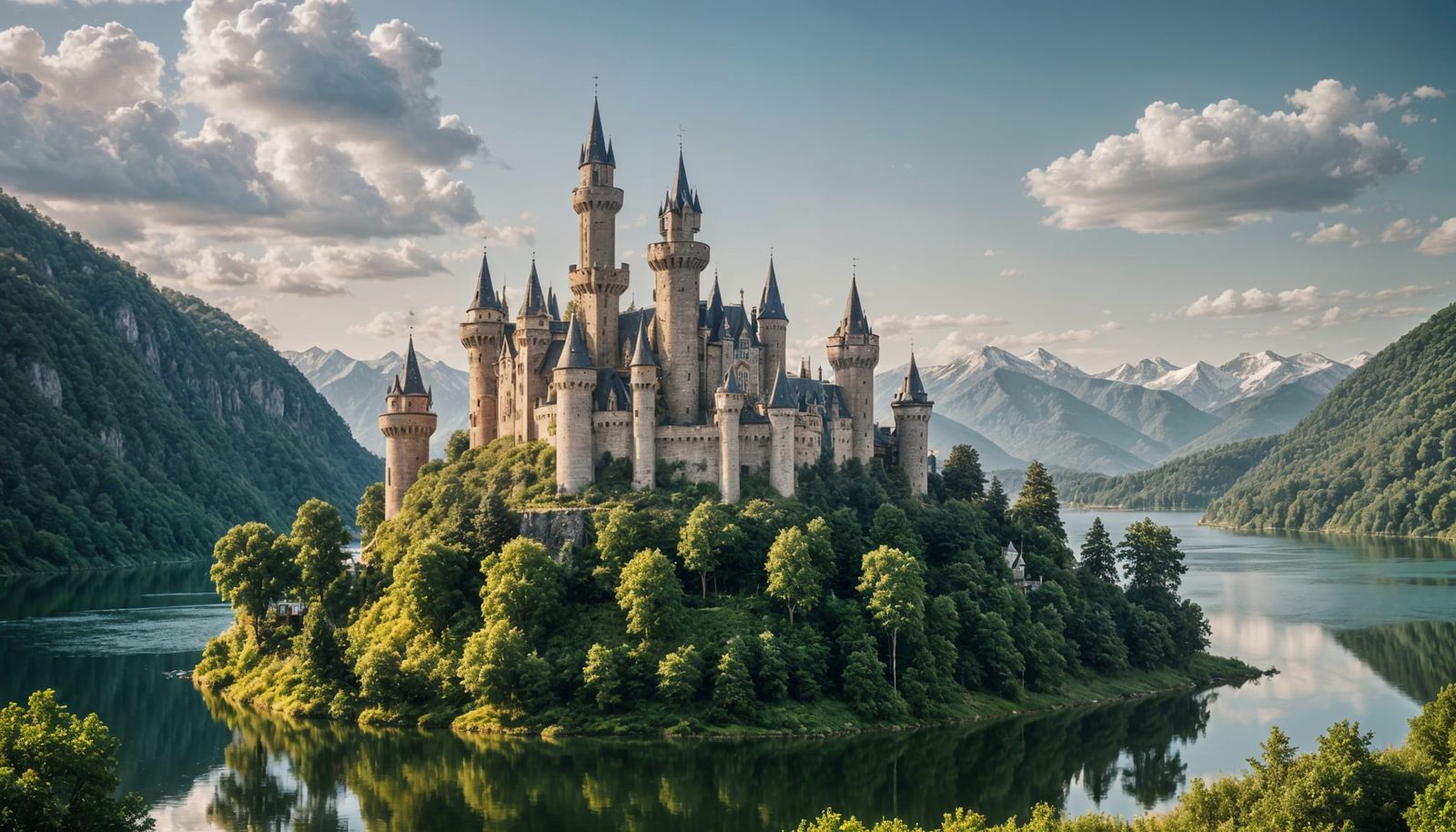 Enchanted Castle on a Secluded Island