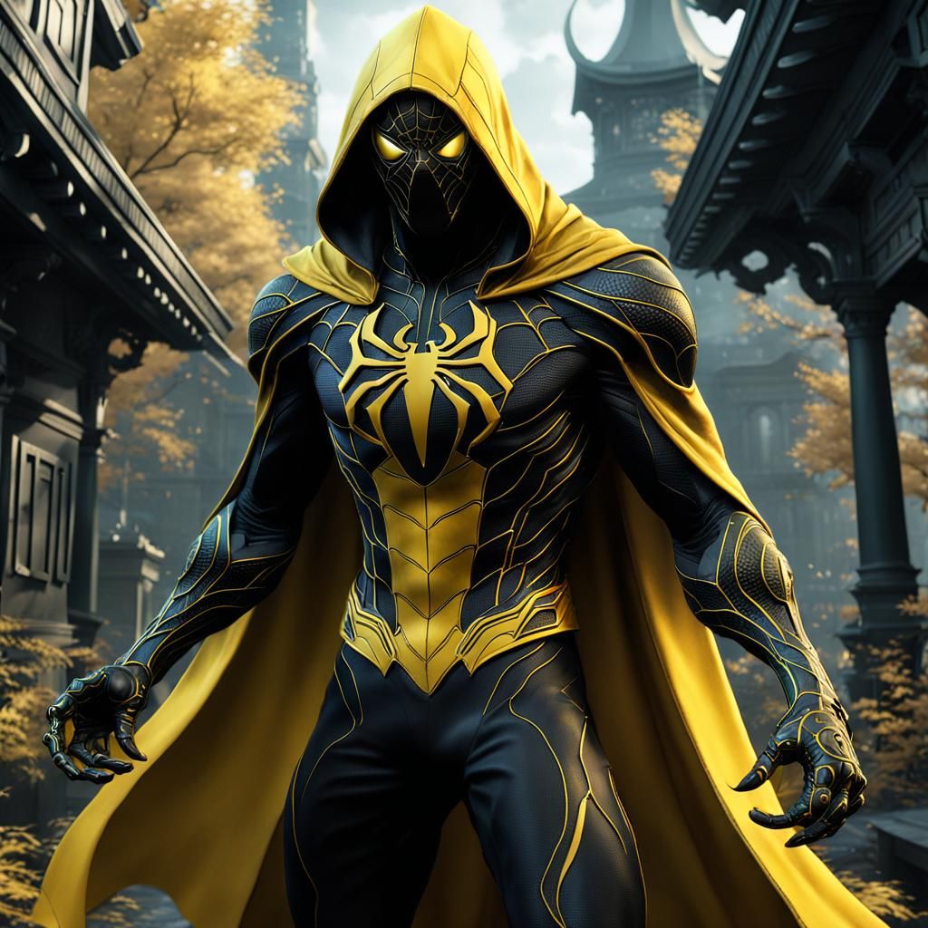 Spiderman Symbiont Suit: Detailed Matte Painting