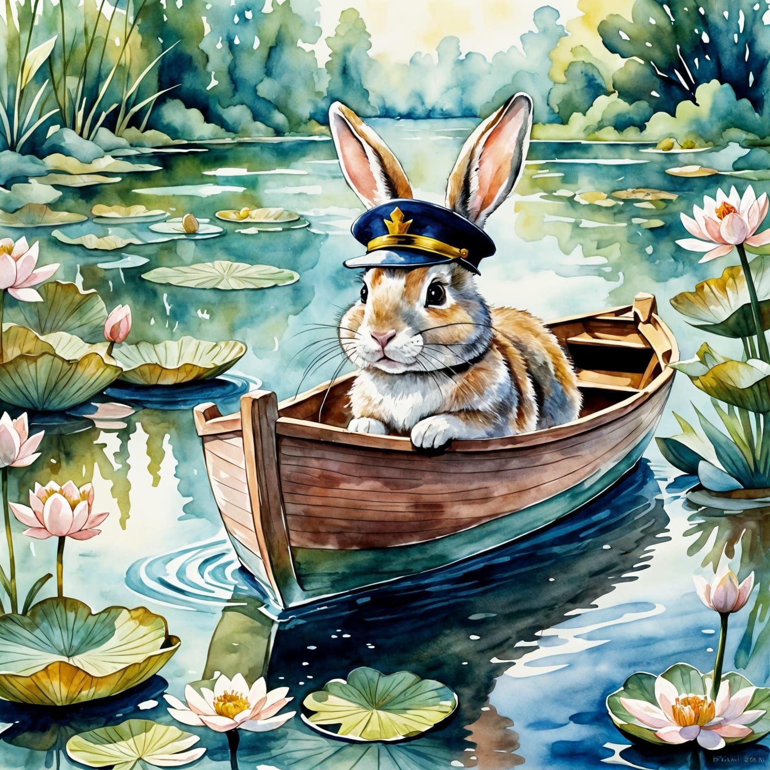 AI Generated Bunny Potomus Image