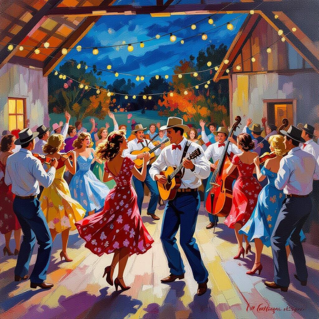 Barn Dance in 1949 Midwest Community Hall