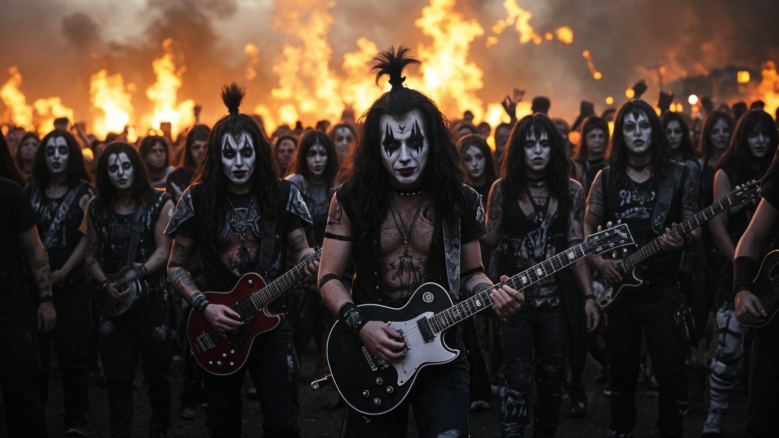 Teenage Kiss and Juggalo Band: Cinematic Film Still