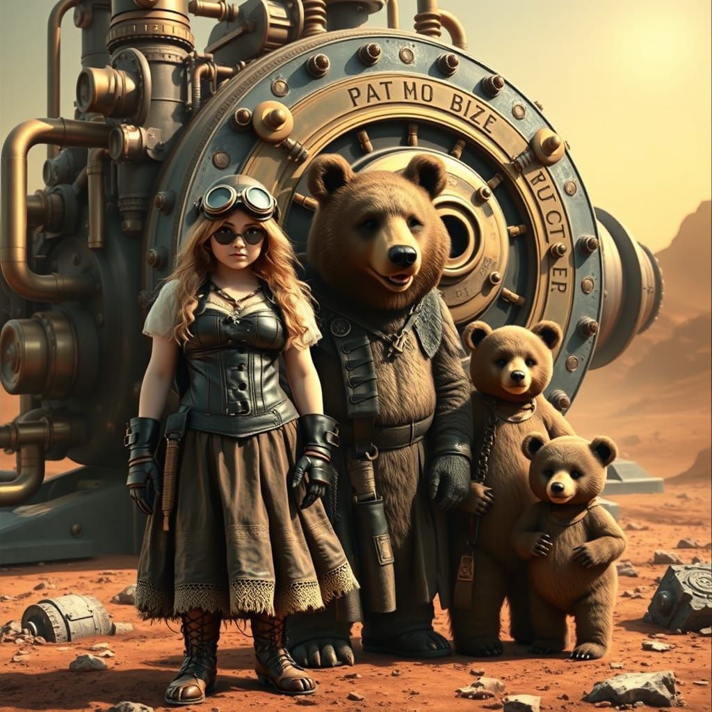 Steampunk Goldilocks and Bears on Mars