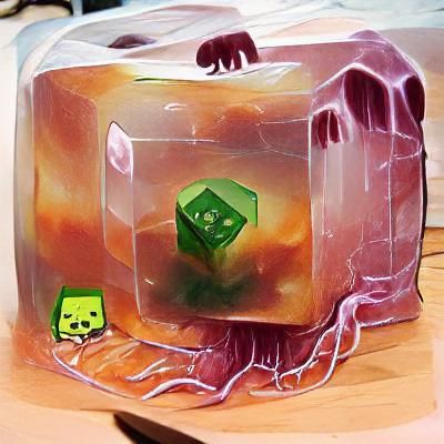 Translucent Gelatinous Cube Illustration
