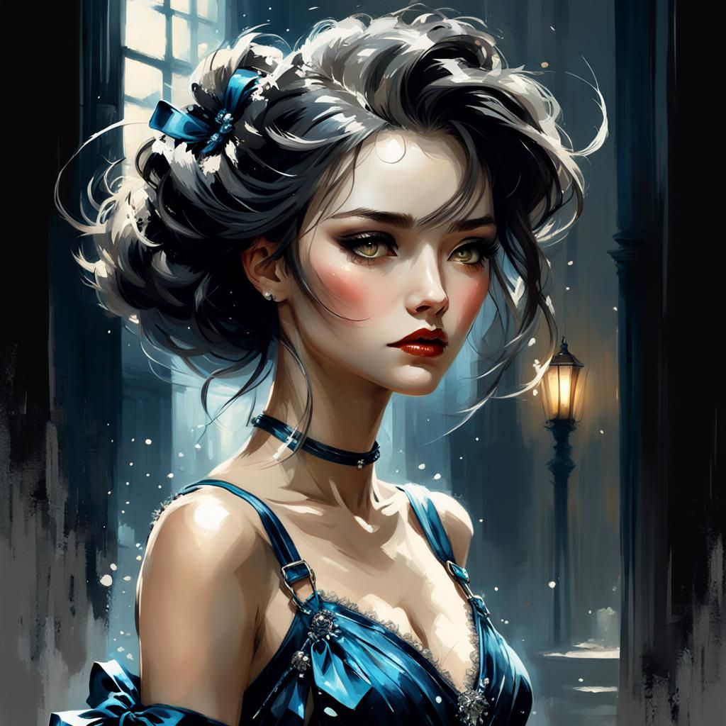 Bioluminescent Peacock Princess in Dreamlike Digital Art