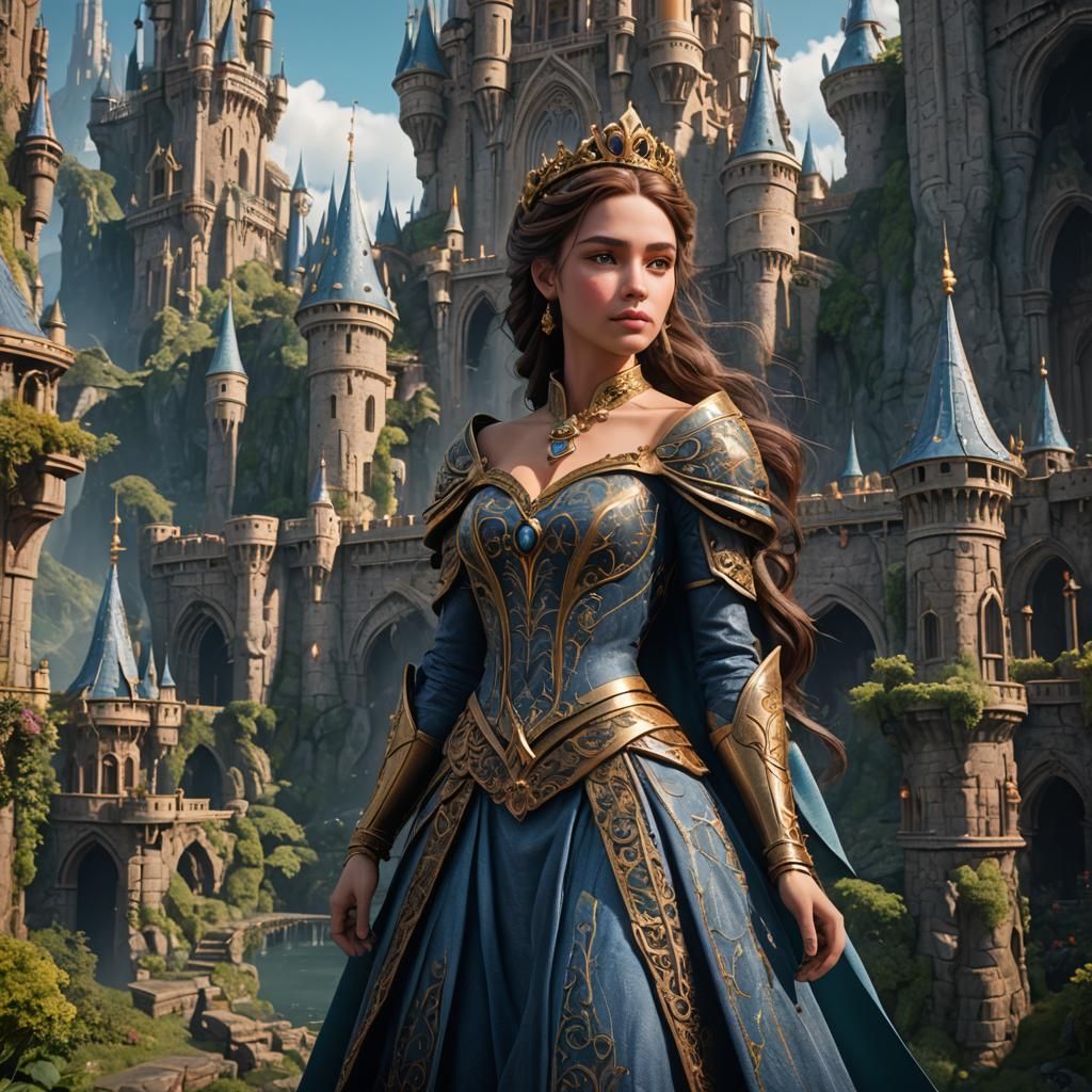 Fantastical Princess Concept Art in Deep Color