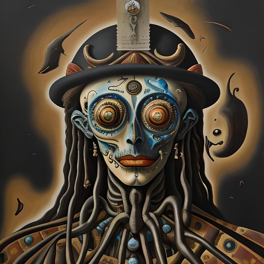 Surreal Melting Landscape in Dali Style