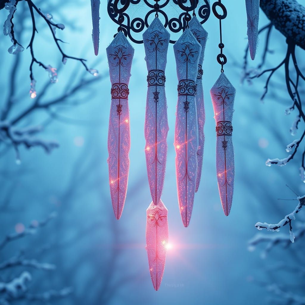 Surreal Winter Wind Chimes Reveal Mystical Realm