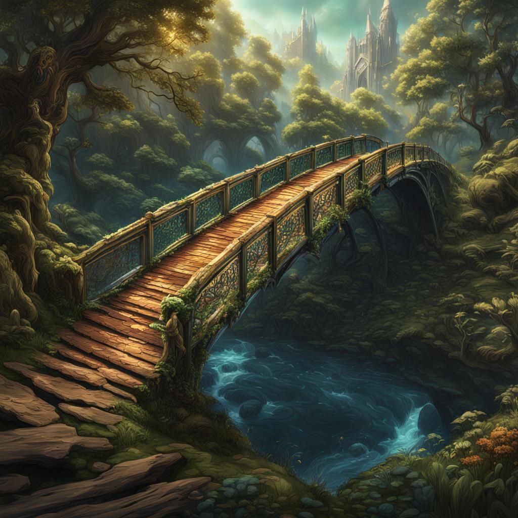 Bridge to Terabithia Book Cover: Fantasy Art