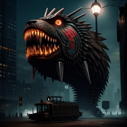 Drowned City with Machine Creatures