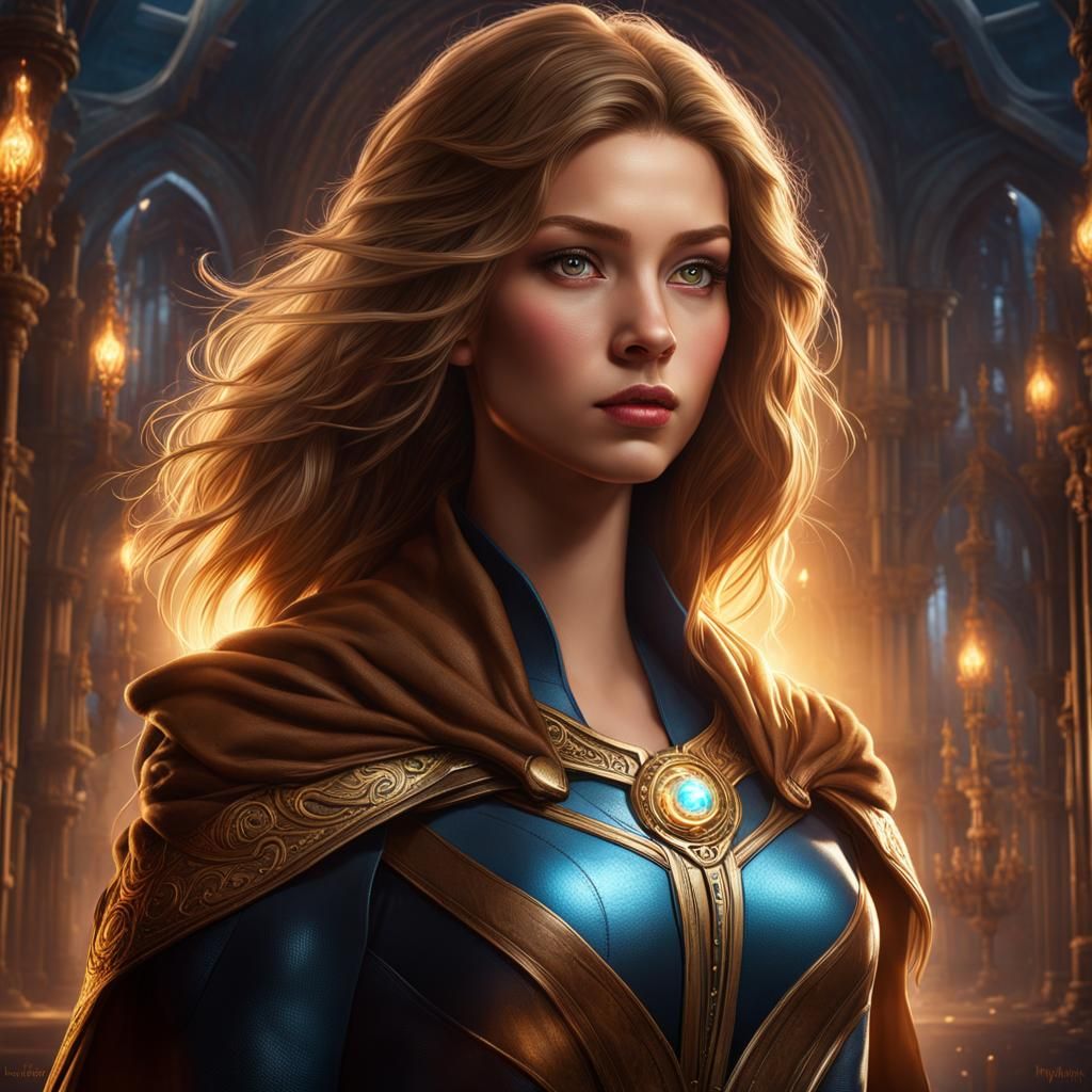 Teenager Displays Omniscient Superpowers in Dark Fantasy Art