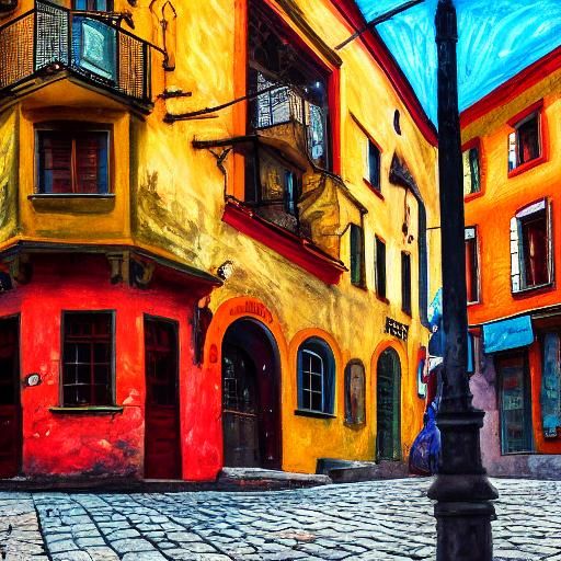 Jewish Musician Plays Reggae: Expressionist Painting