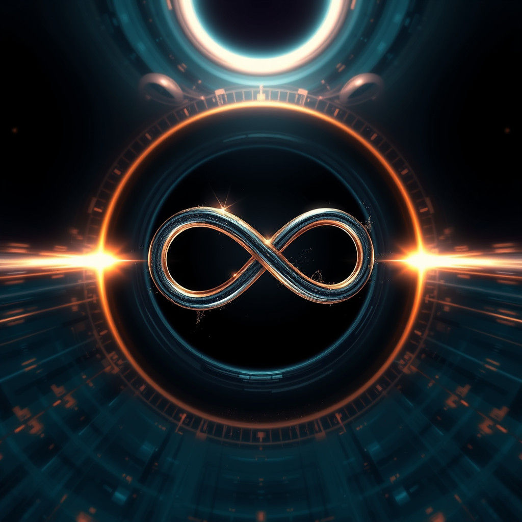 Ethereal Black Hole Infinity Symbol