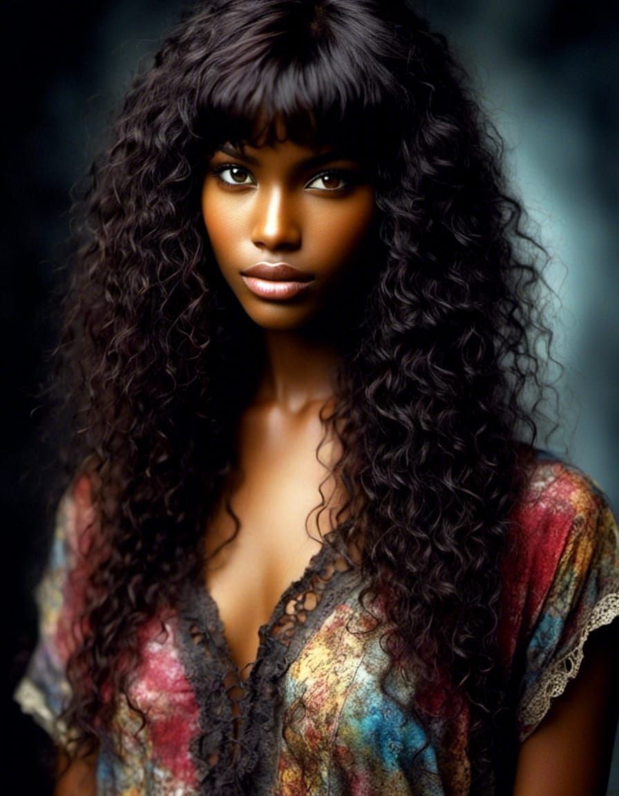 Detailed Portrait of a Woman by Luis Royo