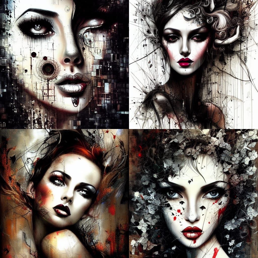 Bewitching Beauty Portrait in Surreal Style