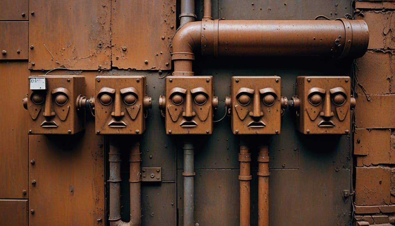 Hidden Faces Exposed in Urban Landscape