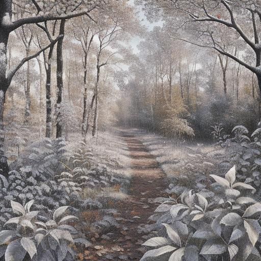 Photorealistic 3D Render in Henri Rousseau Style