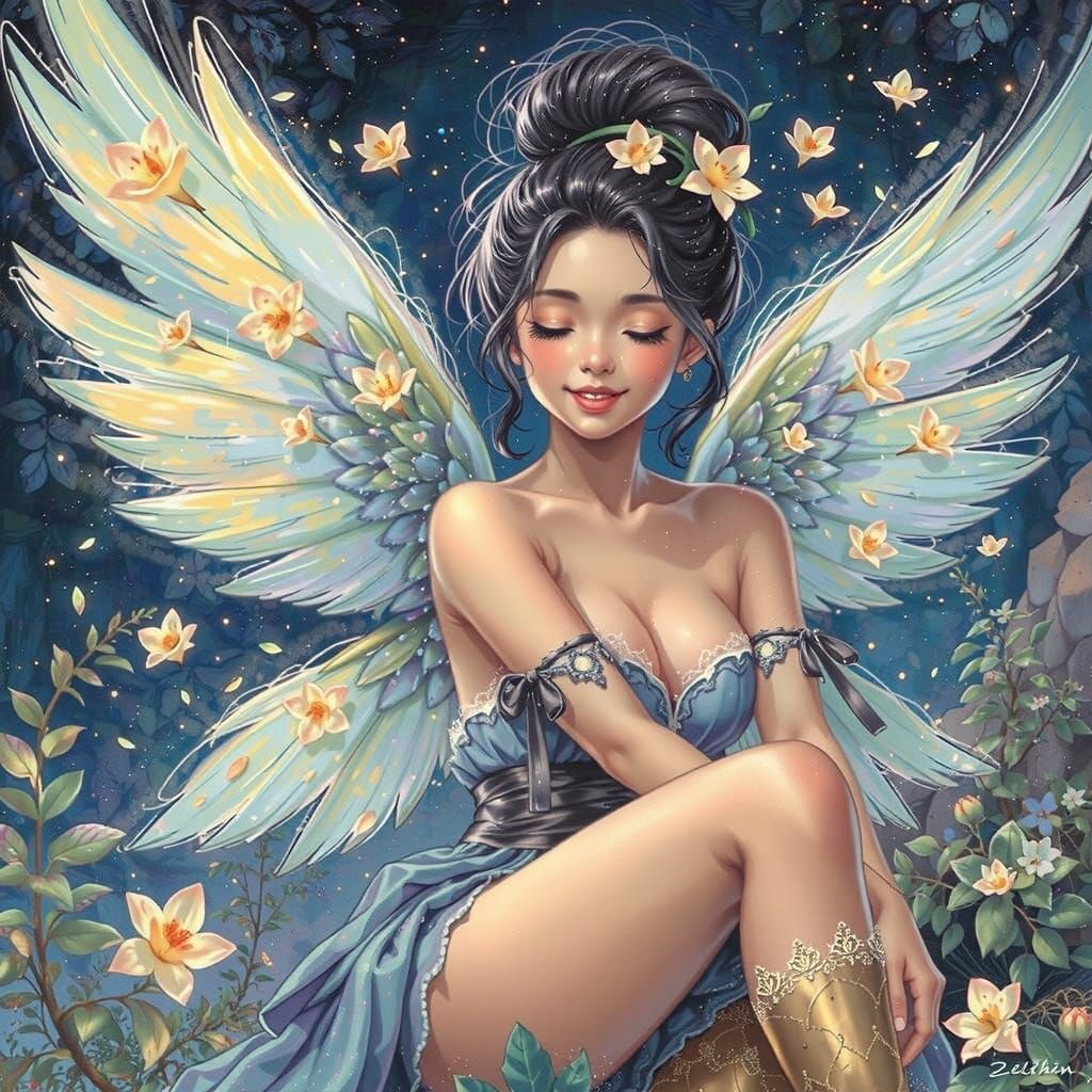 Dreamy Anime Wings in Vibrant Colors