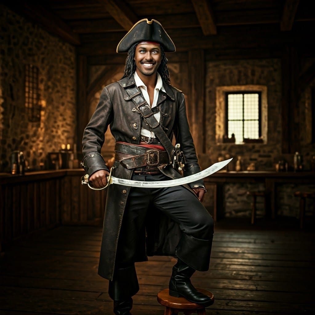 Dapper Pirate in Cinematic Glory