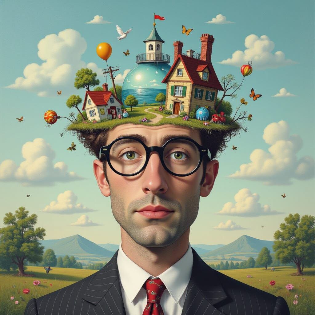 Surreal Whimsical Fantasy in Dada Style