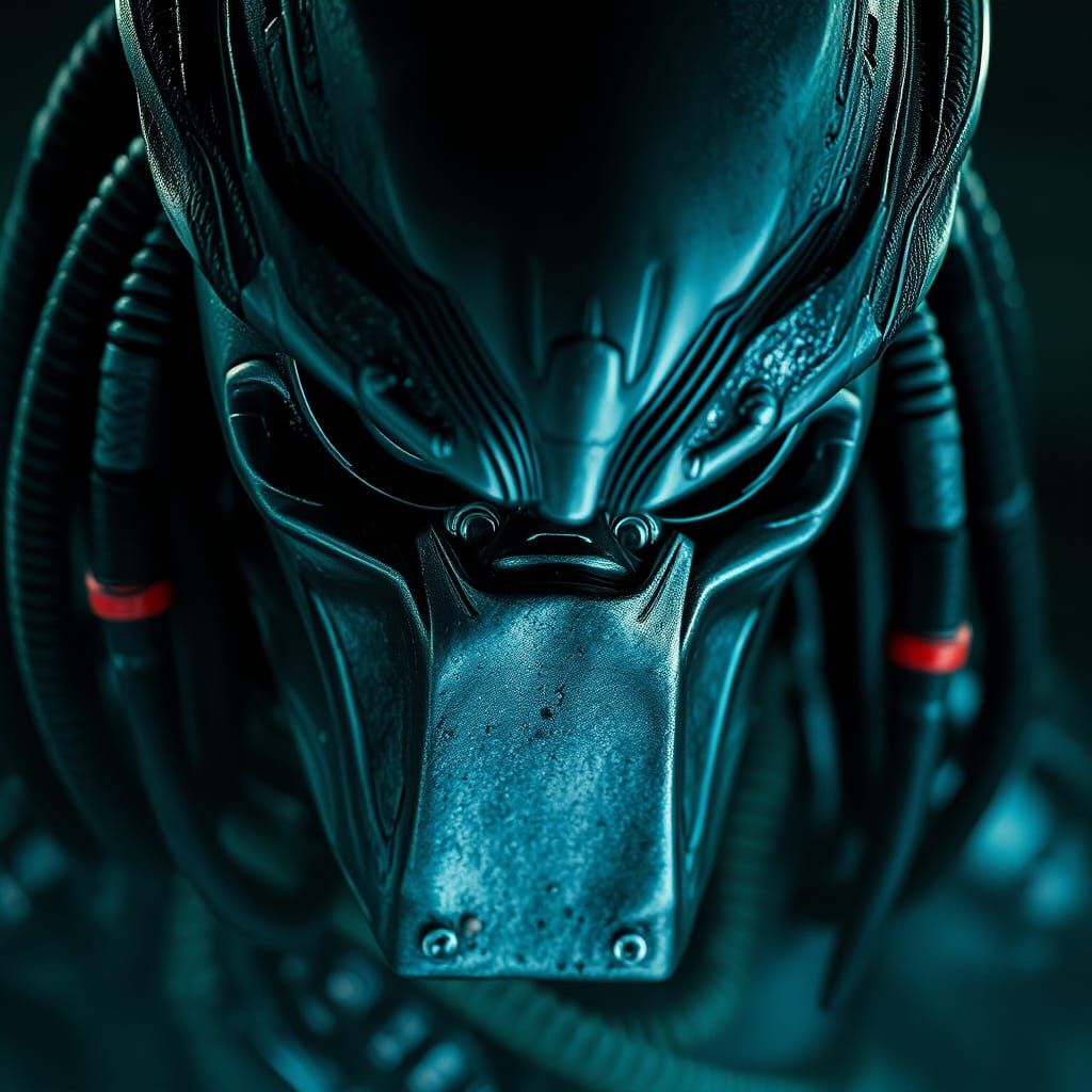 Surreal Predator Portrait in Hyperrealistic Sci-Fi Style