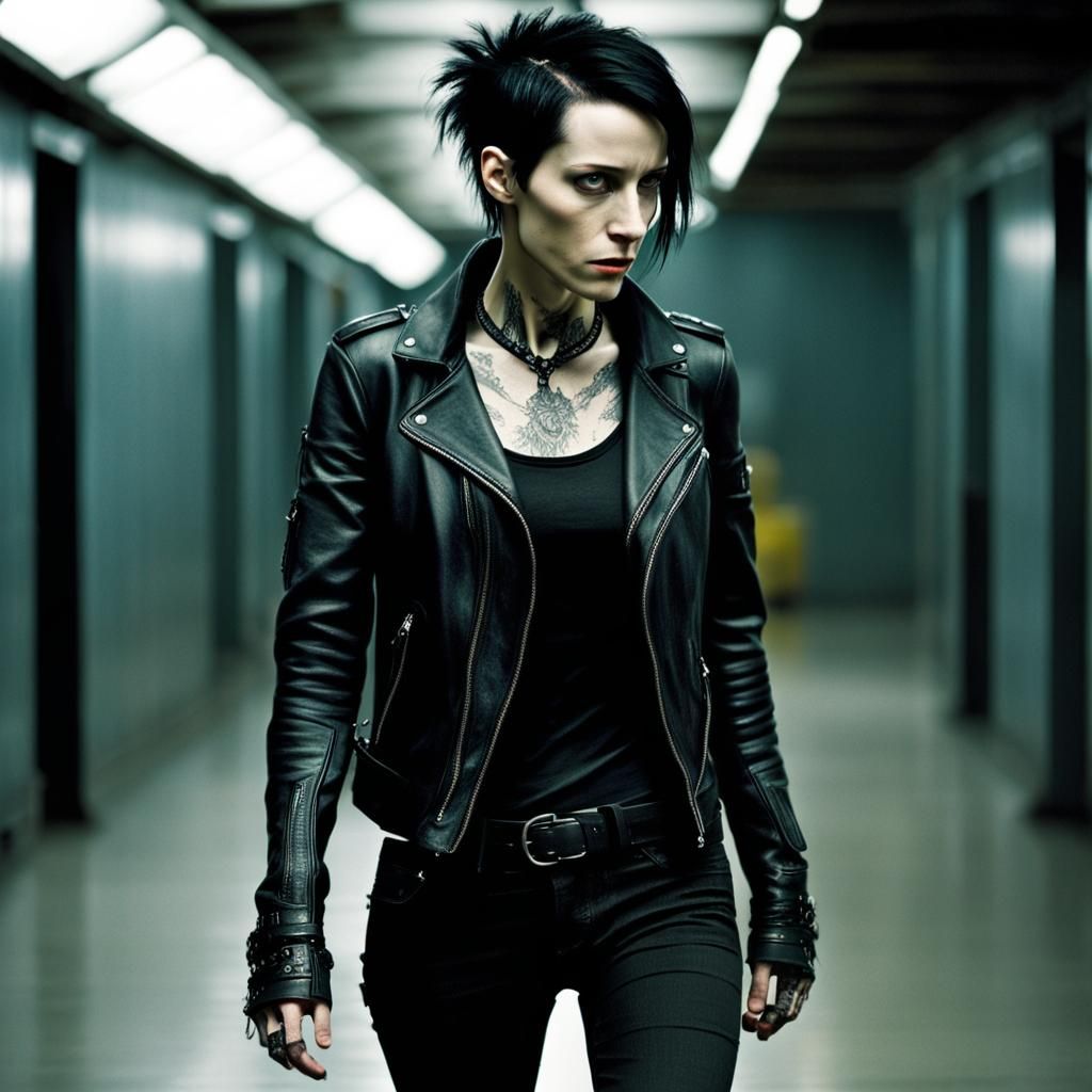 Lisbeth Salander walks in