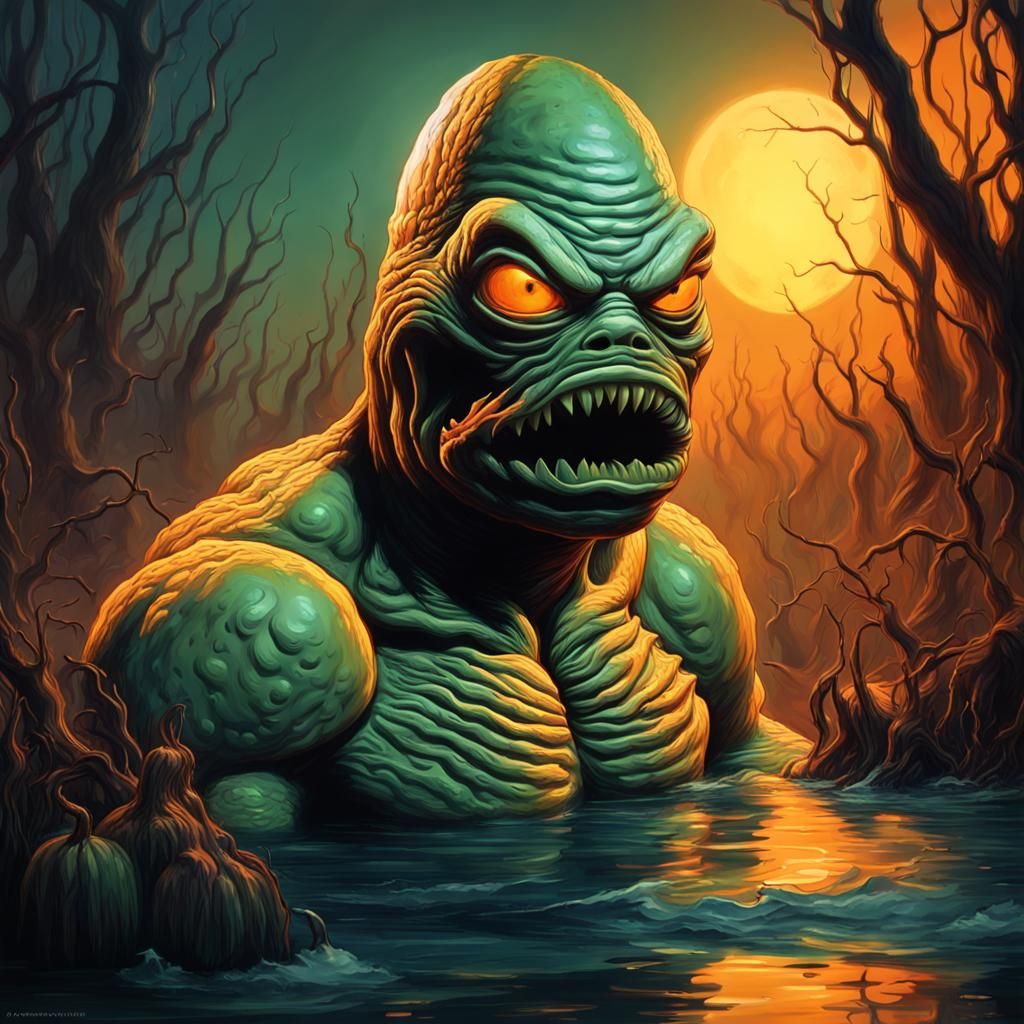 Creature from the Black Lagoon Jack O'Lantern