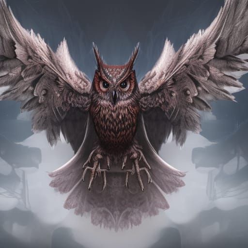 Stolas the Owl Demon: Fantasy Concept Art