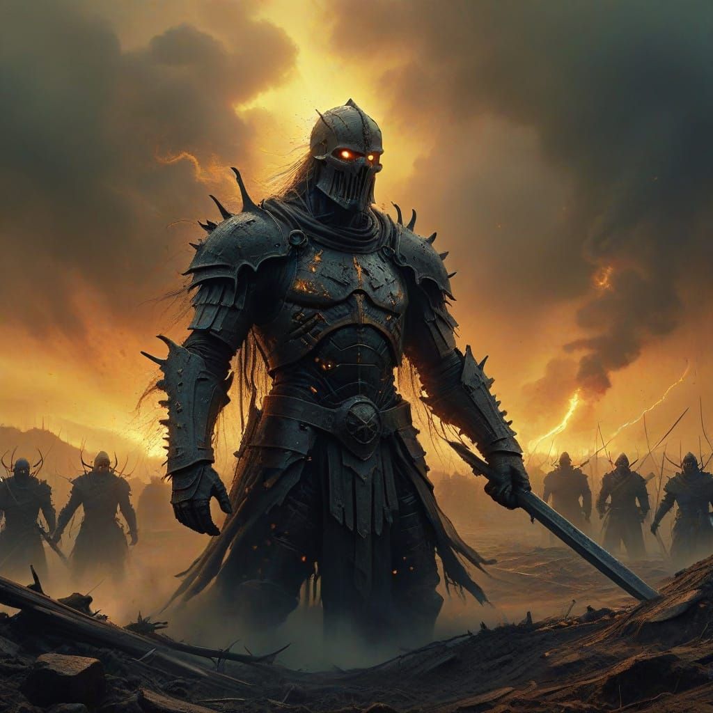 Armageddon's Epic Clash in Hyper-Realistic Digital Art