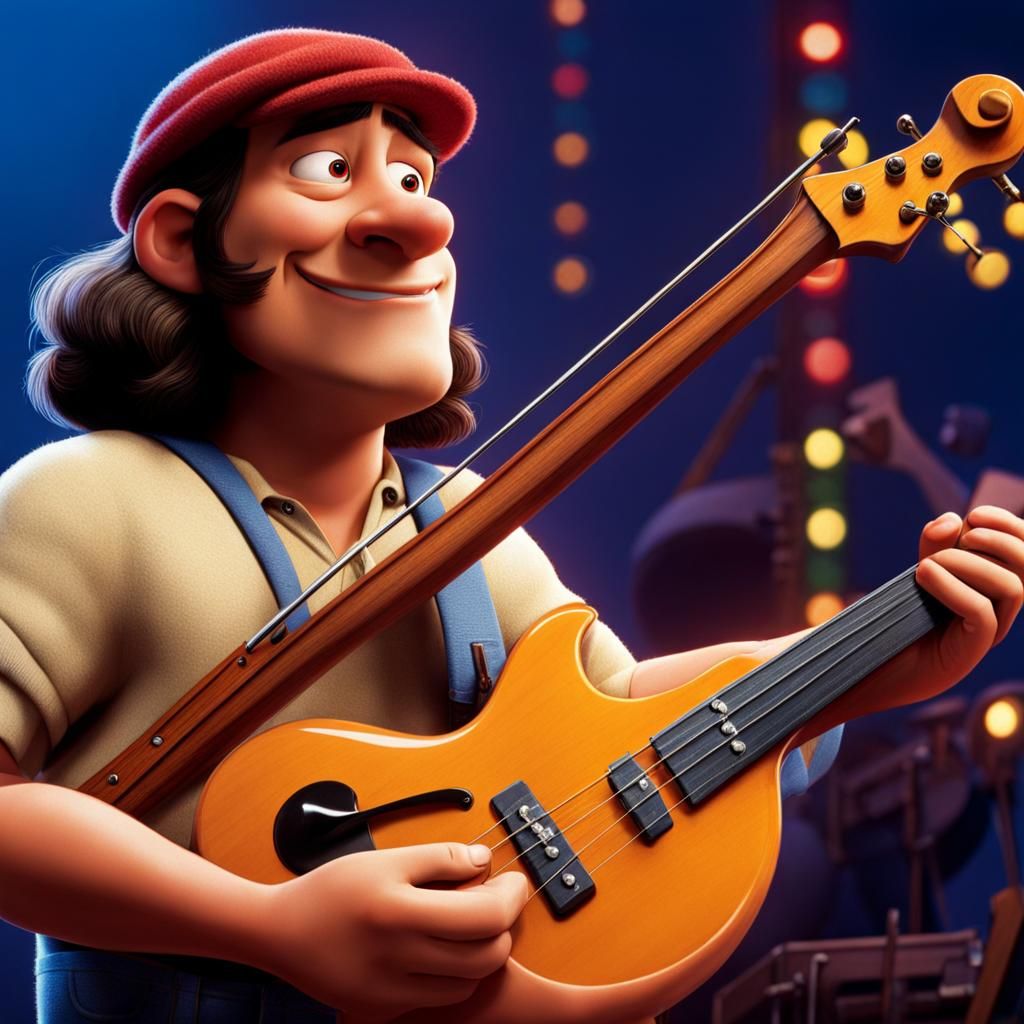 Jaco Pastorius as Pixar Film Cover