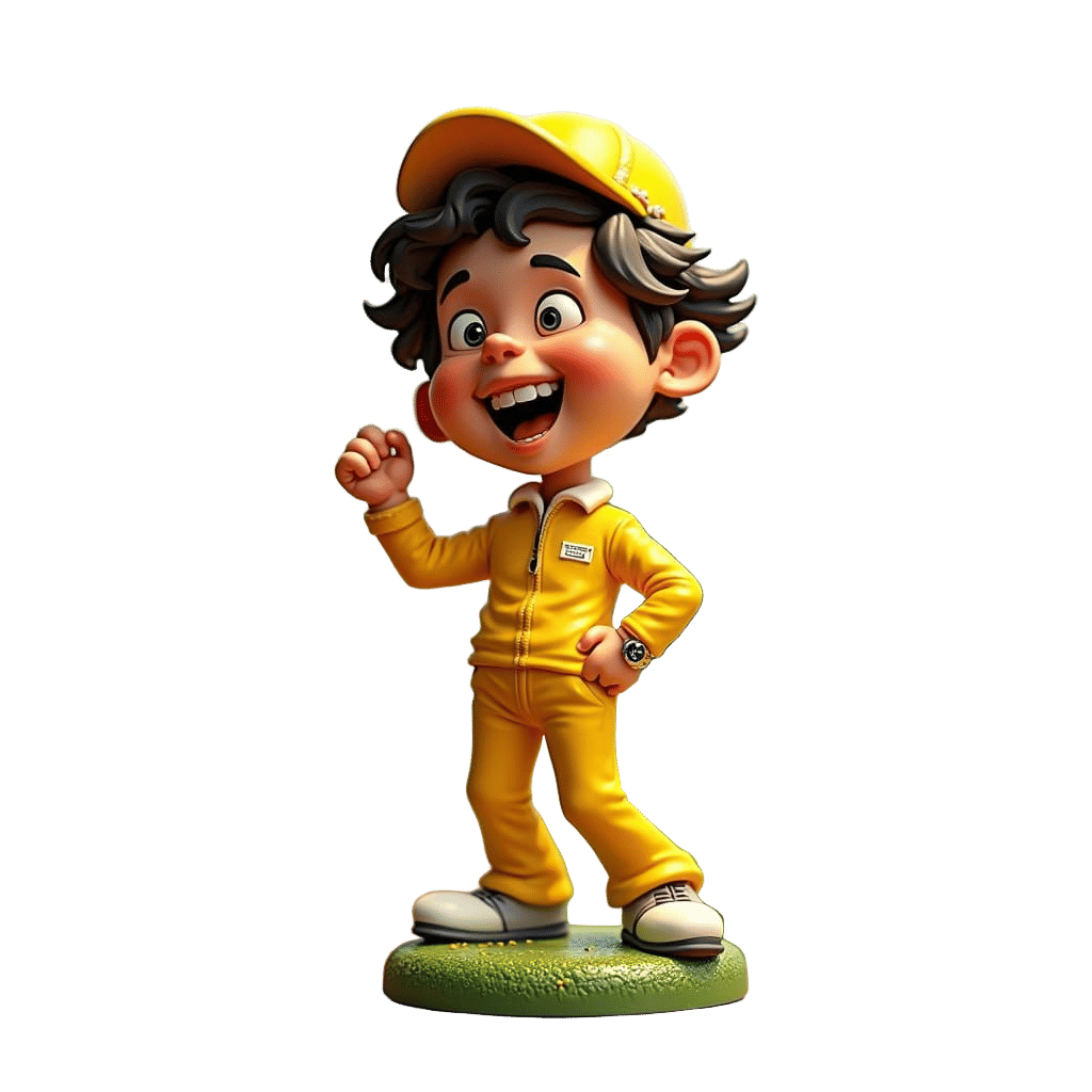 Vintage Golf Bobblehead Figurine