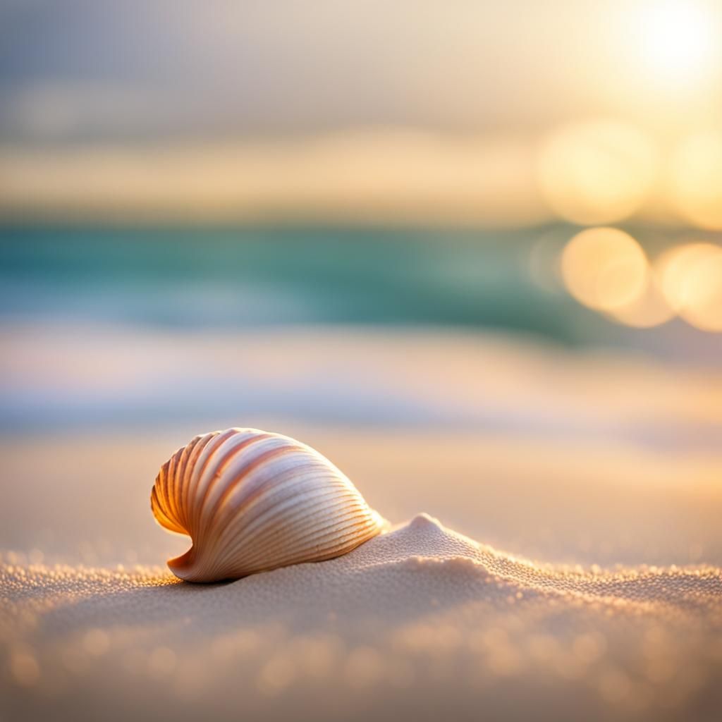 Magic Shell on a Golden Beach