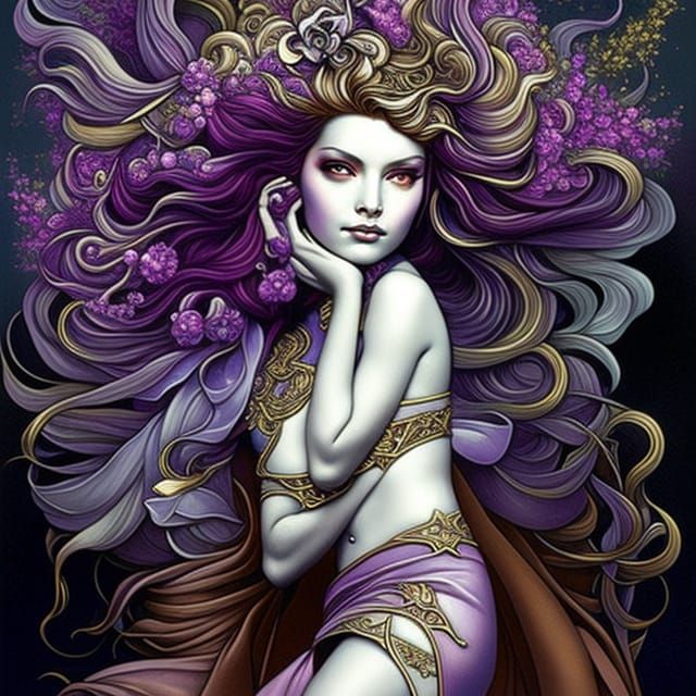 Enchanted Girl in Post-Apocalyptic Wonderland