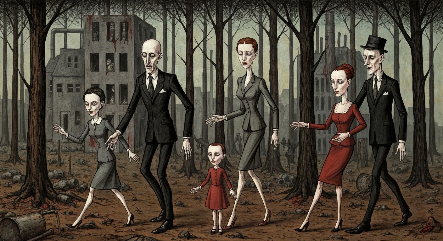 German Expressionist Dada Satire of Bourgeois Families