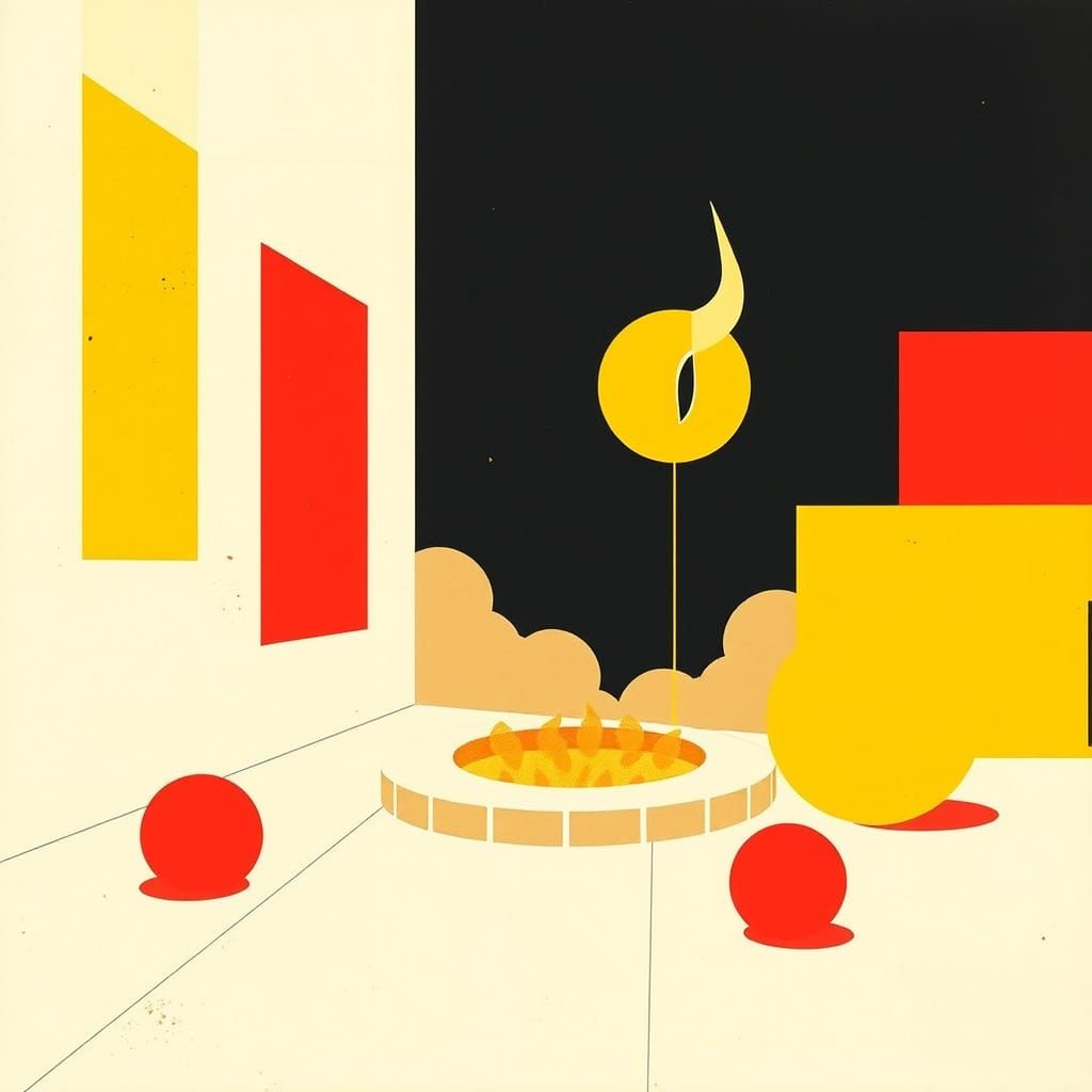 Geometric Abstraction of Hades in a Minimalist Realm