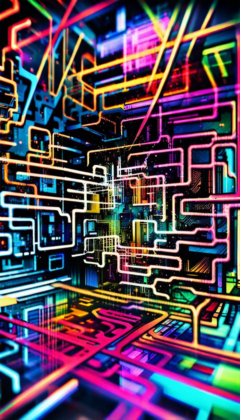 Abstract geometric glitch-pop 🤘13feb24